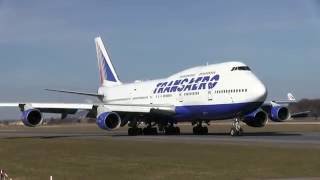 Transaero Boeing 747-400 at Salzburg Airport 2015