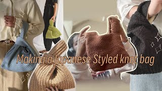 Crocheting a Japanese knot bag  (Beginner friendly)