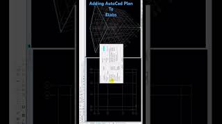 How to Add AutoCad Plan to Etabs #architecture #autocad #construction #technicaldrawing #design