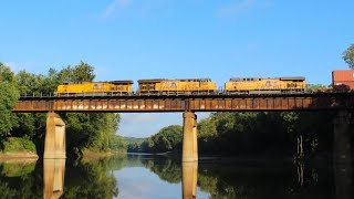 Three Westbound Trains in 90 Minutes @ Sherman, MO! 9/3/23