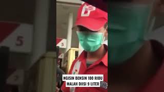 VIRAL PETUGAS SPBU CURANGI PELANGGAN, BAYAR 100 RIBU MALAH DIISI 9 LITER