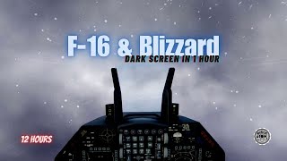 ❄ F-16 Blizzard White Noise for Deep Sleep | Relaxing Jet Sounds #sleep