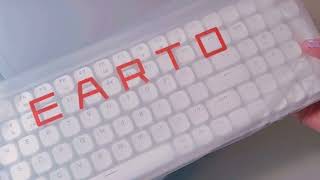 ASMR *EARTO* Mechanical Keyboard Unboxing - No Talking. Typing. Clicky Brown Switches Keys