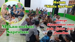 MALAM "NISFU SYA'BAN" MASJID BAITURRAHMAH (MAKAN-MAKAN KUE SAPRAHAN)