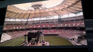 BC Place Timelapse roof construction from first Tail Gate Party