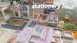 🌸 a back to school stationery haul | aesthetic & pastel items ft. stationery pal (chill vlog)