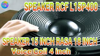 Speaker RCF 15 inch L15P400 Review