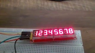 MAX7219 7 SEGMENT LED DISPLAY 1 TO 8 ARDUINO