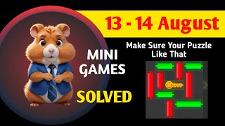 Hamster kombat mini game today 13 August | mini game hamster Kombat | daily combo | daily cipher cod