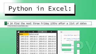 Find the next Friday the 13th! - Python in Excel #24