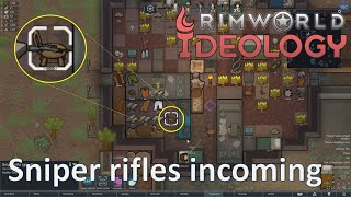 Ep02 Colony growth and our first sniper rifle; 1000% snipers only; RimWorld ideology