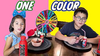 EATING ONLY ONE COLOR FOOD FOR 24 HOURS!