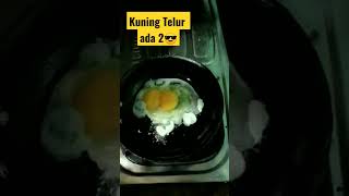 Terkejut Goreng Telur Ada 2 Kuningnya #telurayam @semangatbelajar123