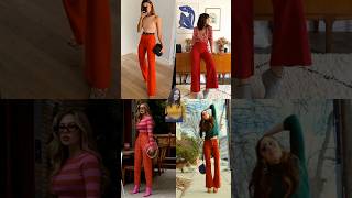 Best Color combination with red jeans❤️🦋| 10 best red jeans combinations outfit #shorts