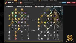 World of Warcraft: Dragonflight | Class Talent Trees | Discipline Priest | Alpha