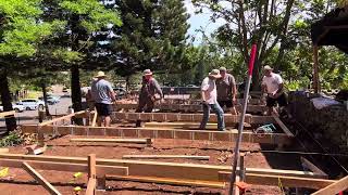 Building temporary classrooms in Kapalua Maui