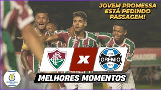 ATROPELO DO FLUZÃO! Fluminense 3 x 0 Grêmio | Gols e Melhores Momentos | BRASILEIRÃO SUB-20 2024