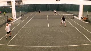 Example of Filmed Tennis Match on Indoor Tennis Court