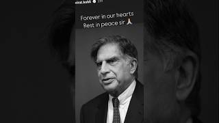 Virat kohli story about ratan tata😔😔 #shorts #respect #death #rip