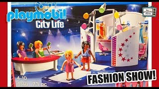 🌈Playmobil Review! City Life Fashion Runway Show! 😍Let's VOTE for the best dress! 👗