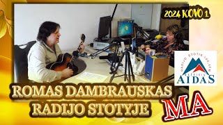 ROMAS DAMBRAUSKAS _ radijo stotyje _ "Mažeikių aidas" _ MA _ 2024,03,01