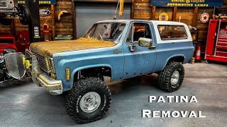 Removing Patina!  Blue RC4wd Blazer Rebuild Part 1, Proline By The Fire Prep