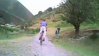 Mountain Biking Long Mynd - Carding Mill Valley - lower section