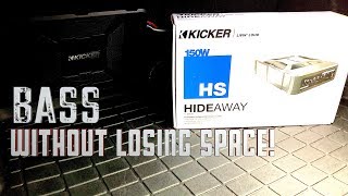 2016 Mustang:  Kicker Hideaway Sub/Amp Install