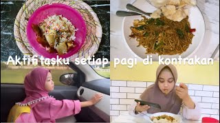 Aktifitasku Setiap Pagi Buat Sarapan dan Bekal Anak , Antar anak sekolah , Makan Ala Food Floger