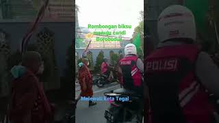 Rombongan biksu lintas negara sudah sampai kota Tegal