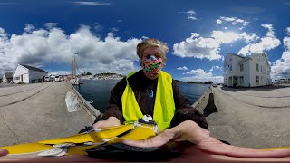 Waterfront in Grimstad, Norway 360 VR Qoocam 8k