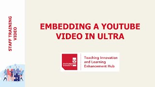 Embedding a YouTube video in Ultra