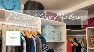 Master Closet Makeover & Organizing Tips on a Budget