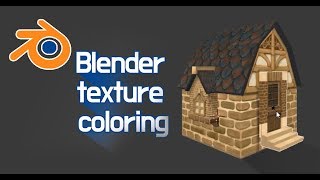 #블랜더#블렌더#Blender #painting #texture #lowpoly#house#tile #지붕 #벽돌 #미니어쳐 #손맵