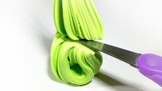 Kyakyasmr Cutting Slime with Scissors Oddly Satisfying ASMR