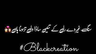 _New_Punjabi__Urdu_Lyrics_Black_Background_Status