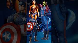 Wonder Women And Worthy Captain America vs MCU And Dceu #shorts #marvel #marvelvsdc #thor #ironman