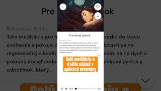 Vedené meditácie z appky Breathjoy kedykoľvek a kdekoľvek 🧘🏽‍♀️🌬🎧📲 #meditacia #dychacietechniky