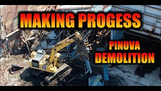 Pinova Plant Demolition is Progressing!  More Structures brought down