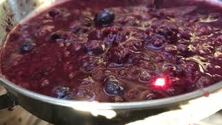 Black Berry & Blue Berry Hard Smoothie, Jam & Wine Fermentation Preservation With Cane Sugar Wine