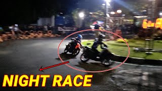 MENEGANGKAN !!! BALAP MALAM HARI - BEBEK 2 TAK ROAD RACE