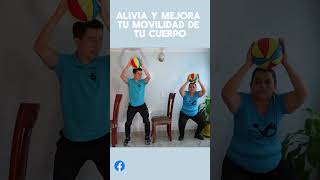 Ejercicios en SILLA con  PELOTA / Adultos Mayores