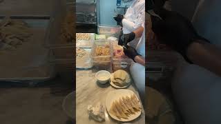 Chefs making dumplings at Din Tai Fung