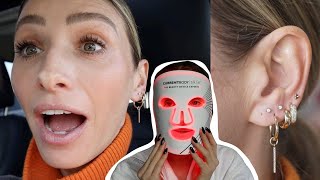 WEEKLY VLOG: Custom ear piercings, trying a Viral TikTok Mascara trick and a Celeb fave LED Mask