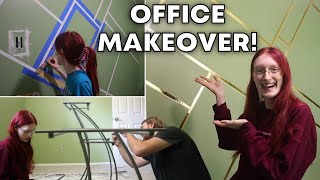 Decorating my BRAND NEW OFFFICE! // Office Tour & VLOG