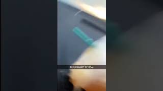 Lady spills tea all over her car