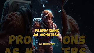 AI Depicts Professions as monsters #ai #shorts #job #monster