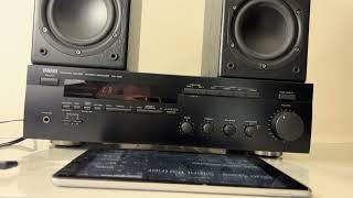 YAMAHA RX-485 Stereo Audio Video Receiver Black Vintage