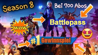 Fortnite Season 8 | Battlepass Gewinnspiel bei 700 Abos | Fortnite Abo zocken