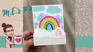 Front Pop Up Card! Rainbows of Happiness Bundle by Stampin' Up! for M.E.'s 3c's February 11, 2022